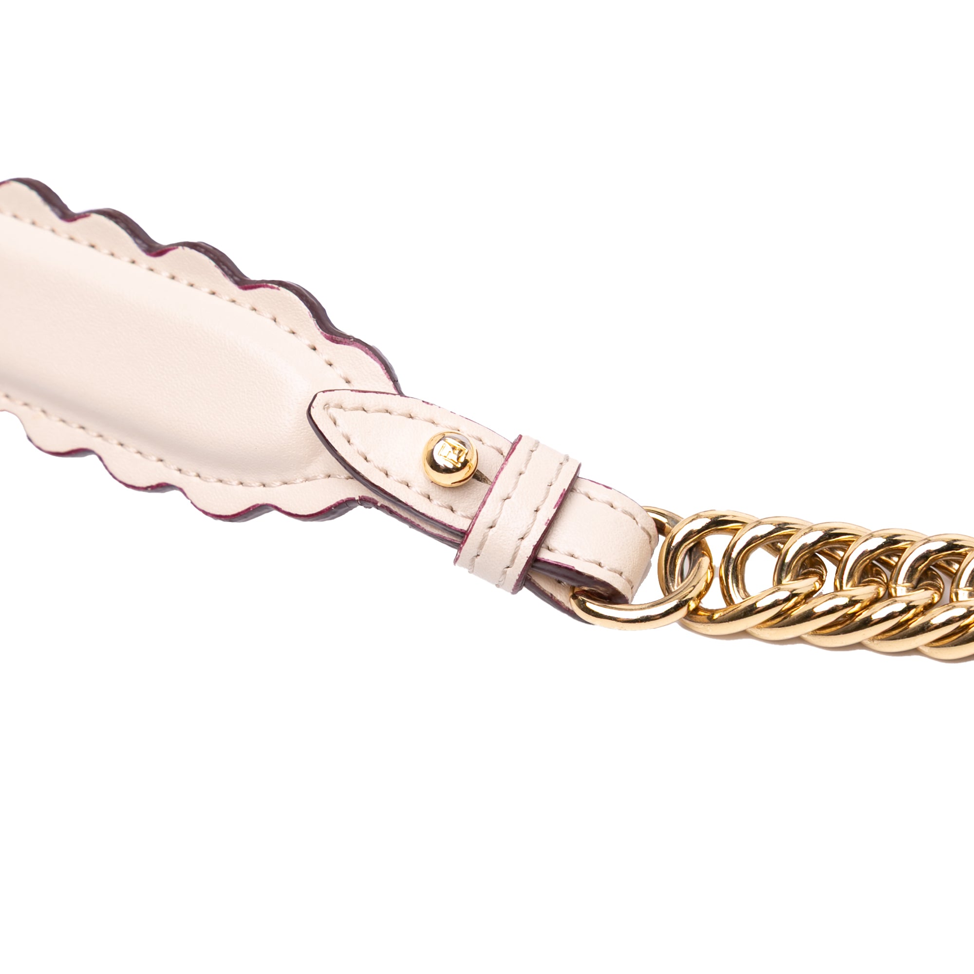 Small Scalloped Leather Kan I Crossbody