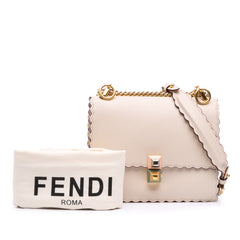 Small Scalloped Leather Kan I Crossbody