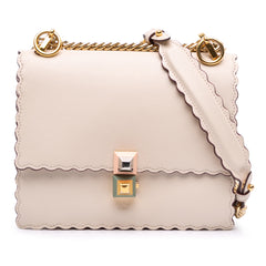 Small Scalloped Leather Kan I Crossbody