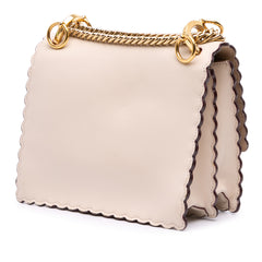 Small Scalloped Leather Kan I Crossbody