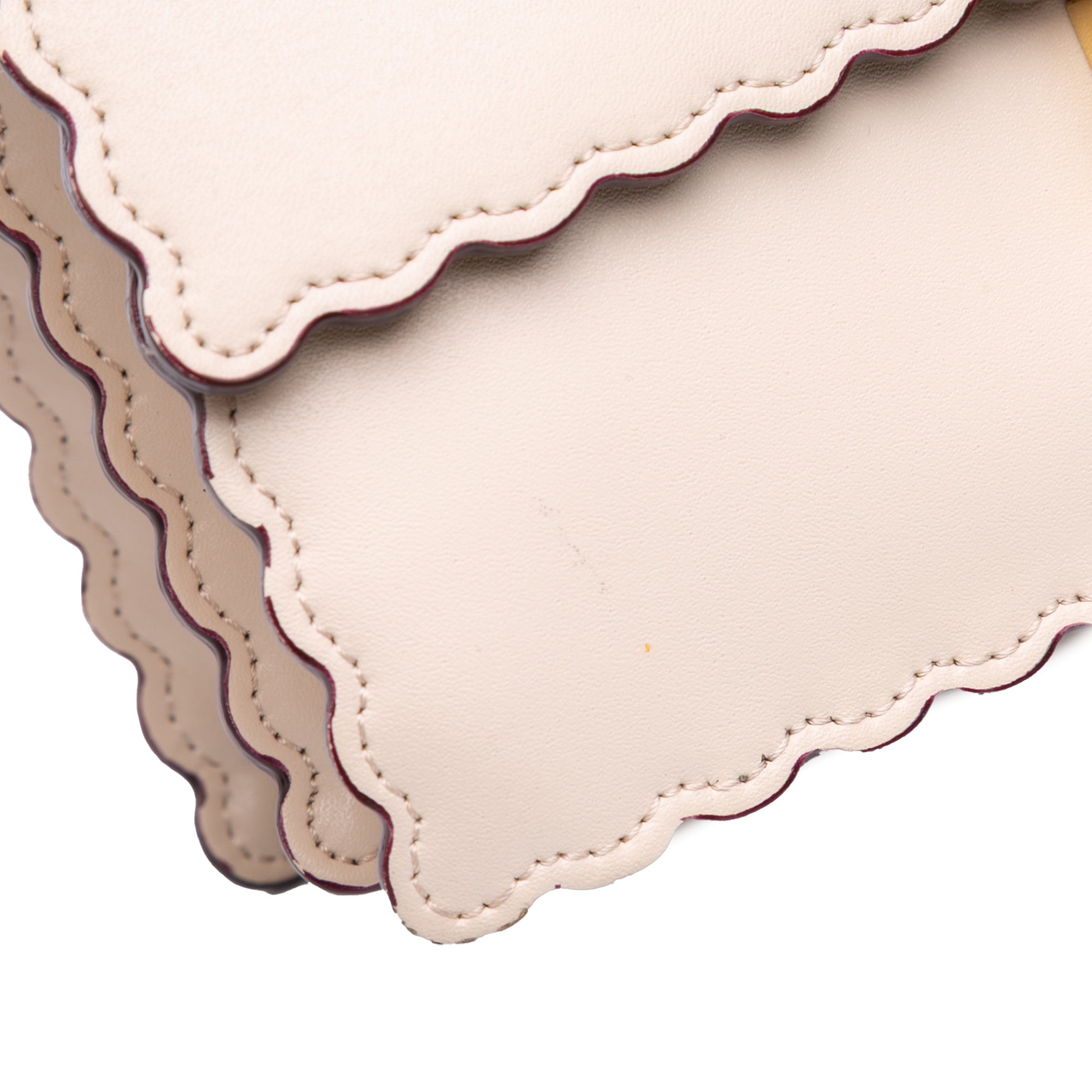 Small Scalloped Leather Kan I Crossbody