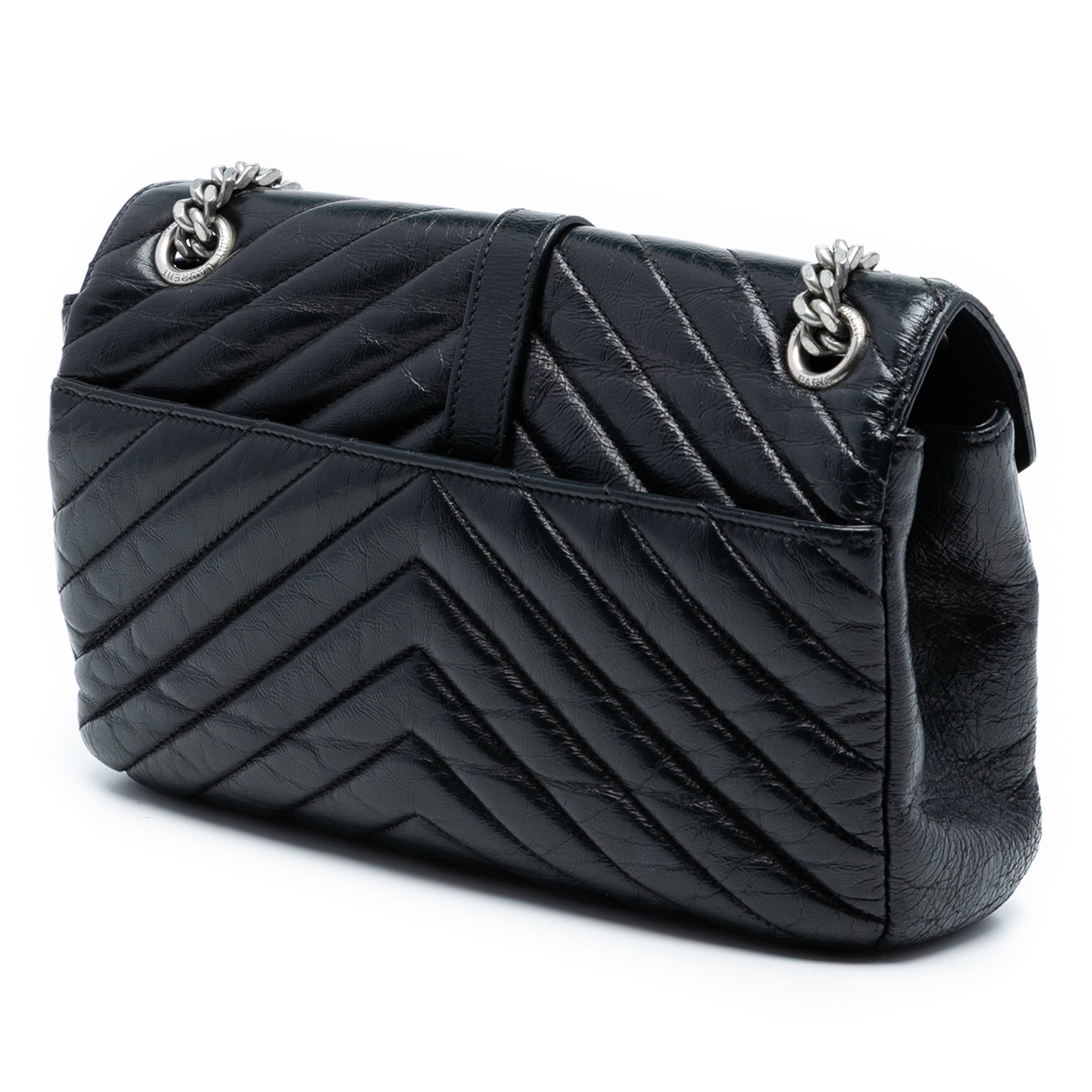 Medium Crinkled Calfskin Punk Chain Bag