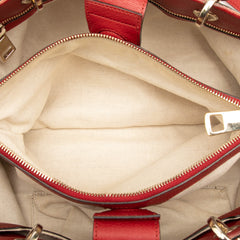 Medium Calfskin Bamboo Shopper Satchel