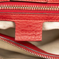 Medium Calfskin Bamboo Shopper Satchel