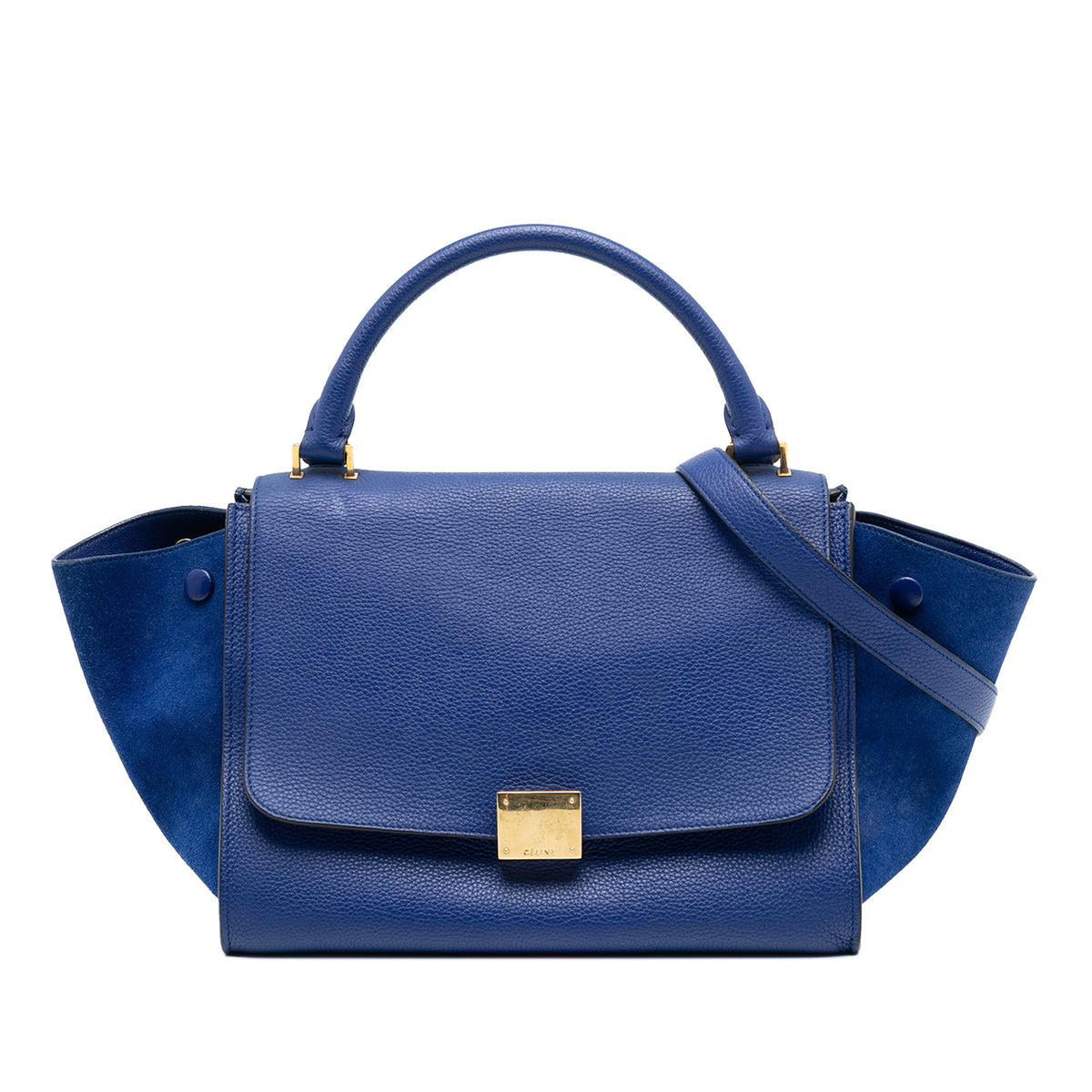 Small Leather Trapeze Satchel