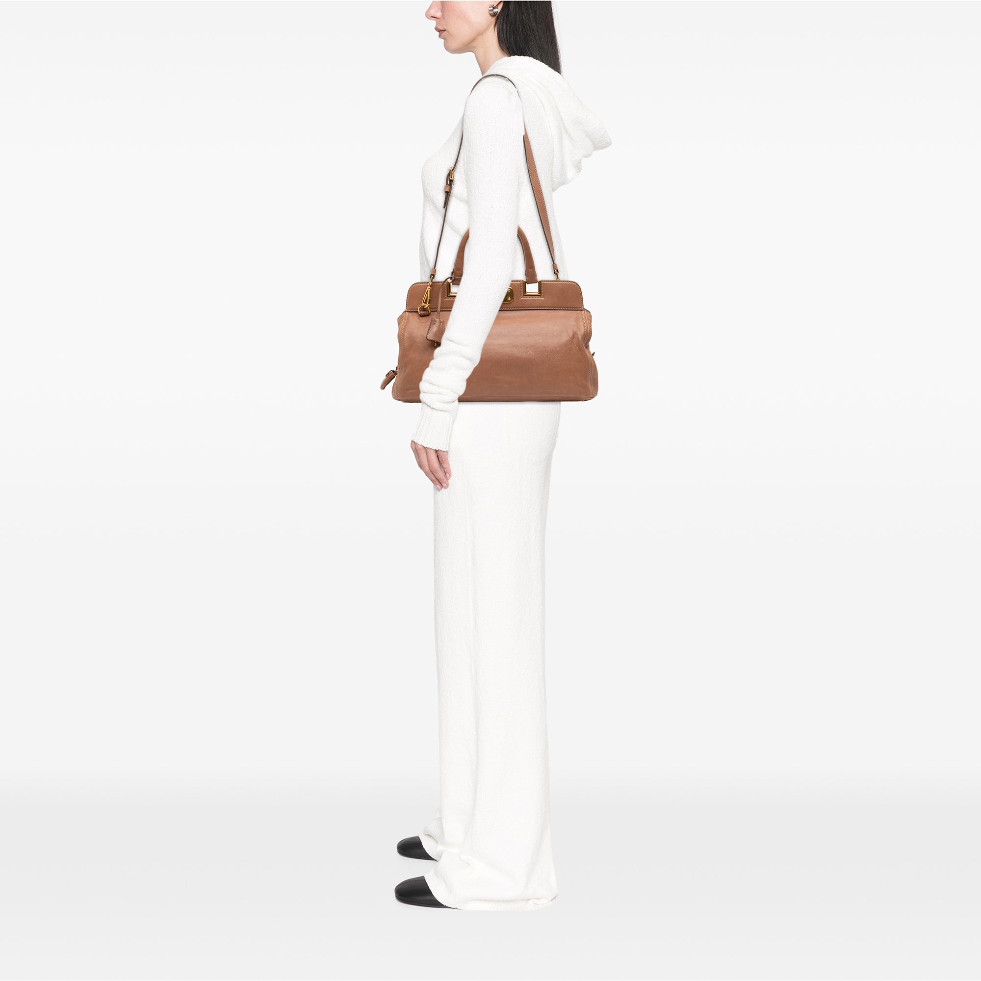 Glace Calf Frame Satchel