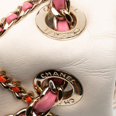 Small Lambskin Entwined Chain Flap
