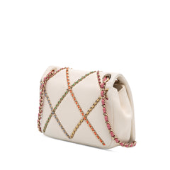 Small Lambskin Entwined Chain Flap