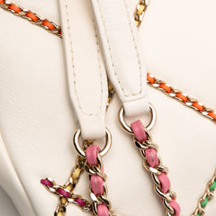 Small Lambskin Entwined Chain Flap