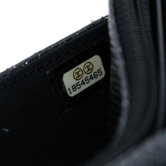 CC Quilted Glittered Calfskin Wallet On Chain