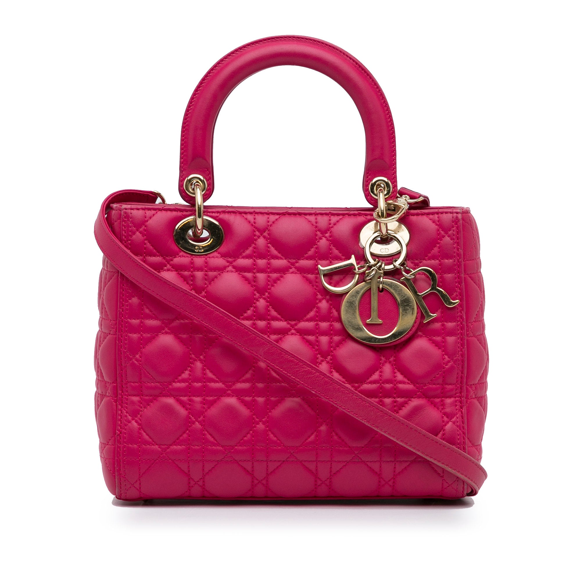 Medium Lambskin Cannage Lady Dior_0