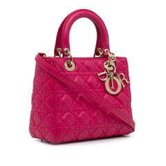 Medium Lambskin Cannage Lady Dior_1