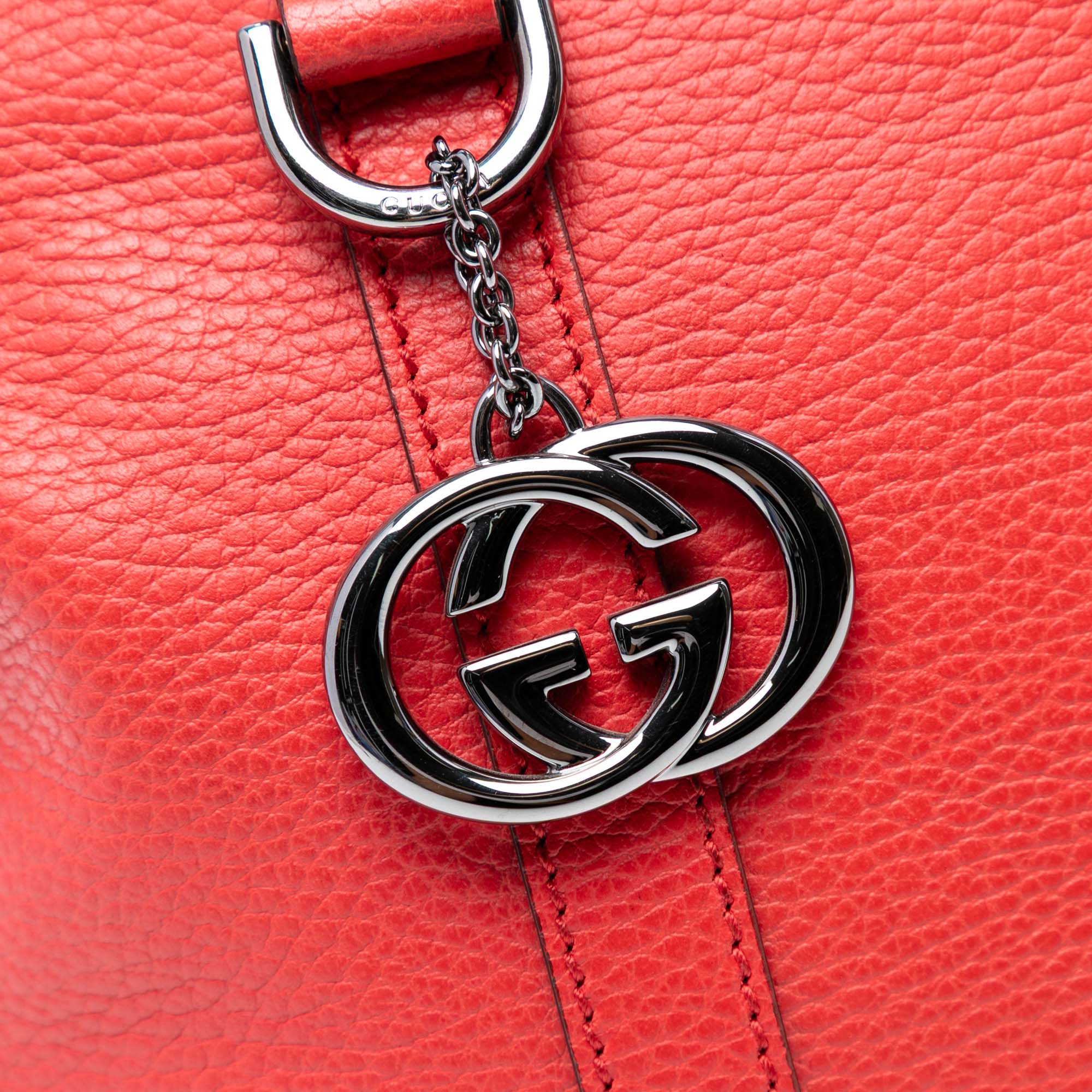 Leather GG Charm Dome Satchel