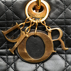 Medium Lambskin Cannage Lady Dior