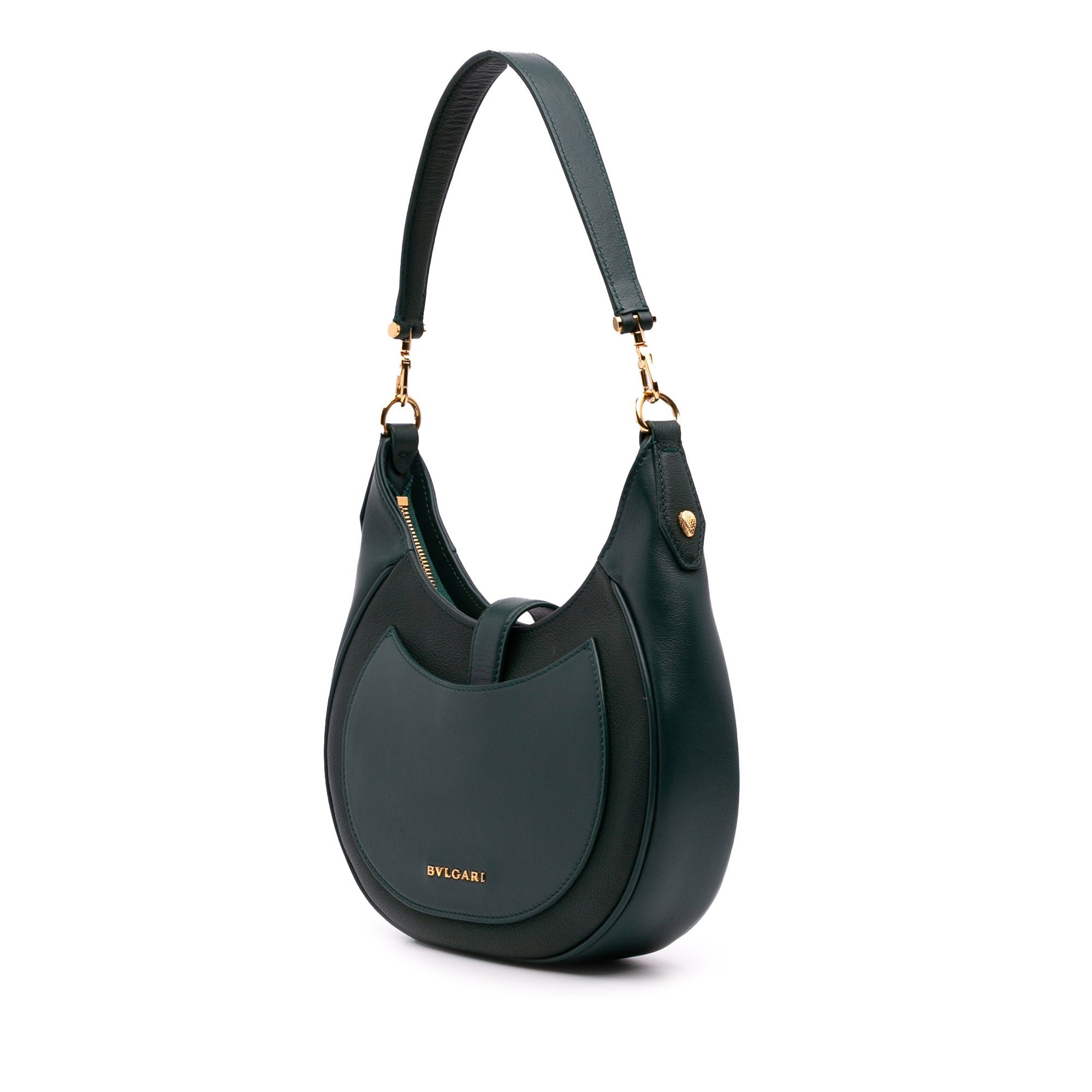 Small Leather Serpenti Ellipse Satchel