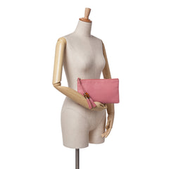 Calfskin Bamboo Clutch