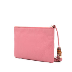 Calfskin Bamboo Clutch