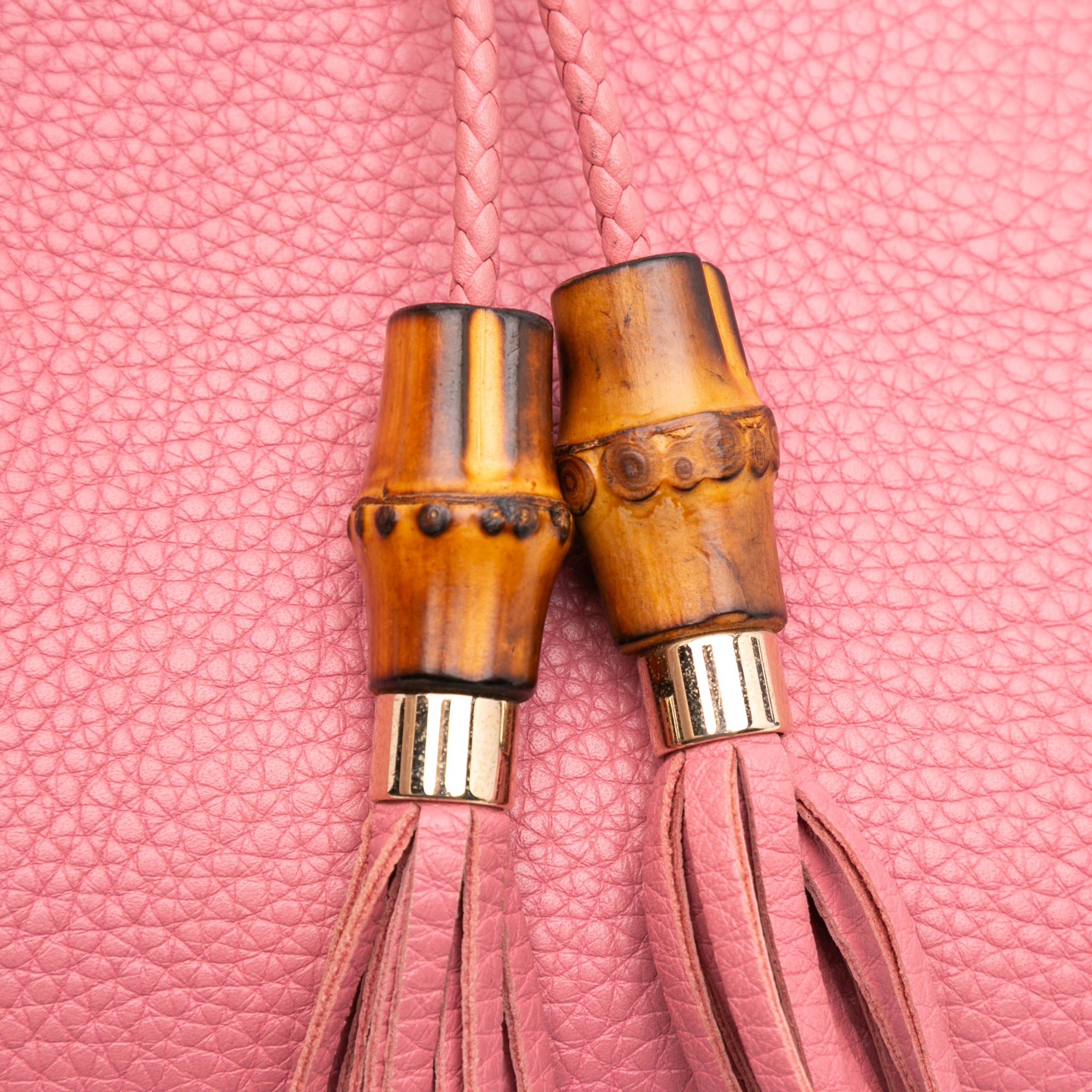 Calfskin Bamboo Clutch