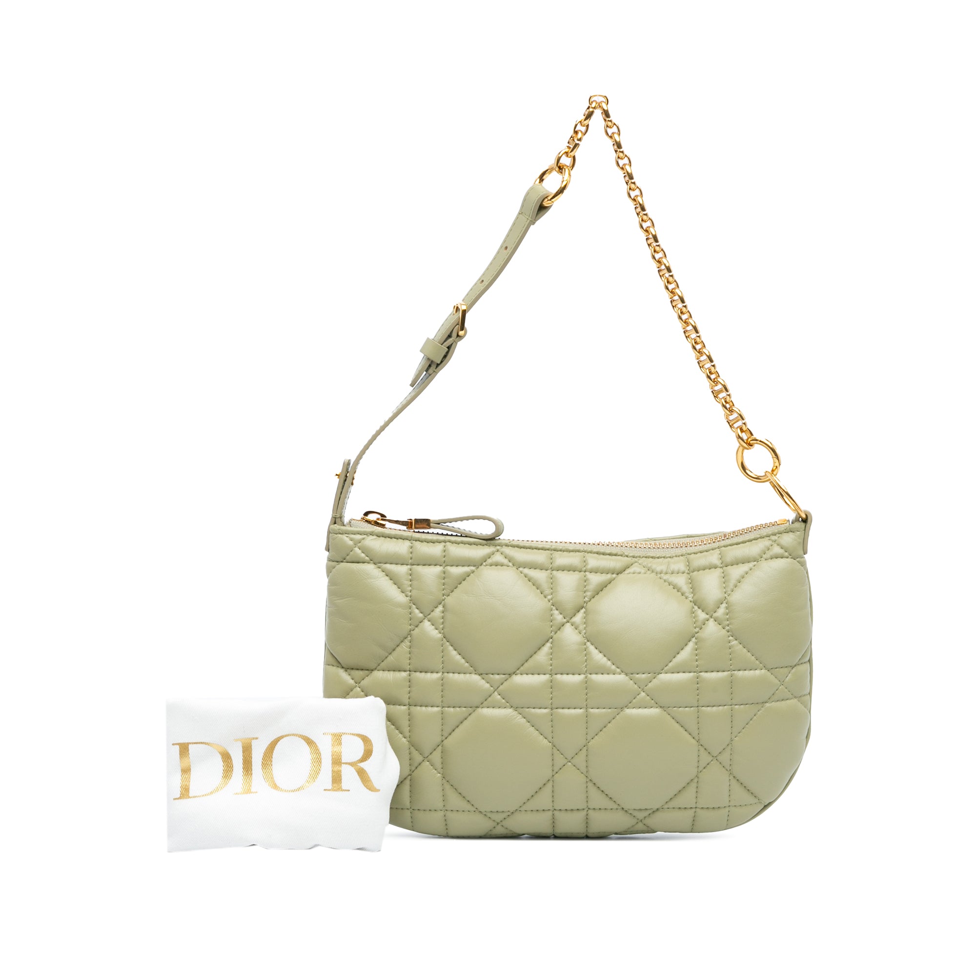 Mini Calfskin Macrocannage Dior Caro Tulip Bag