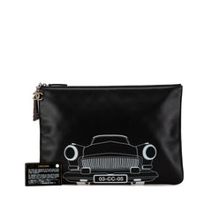 Large Printed Lambskin La Habana O Case Clutch