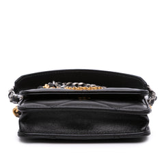 Lambskin 19 Flap Coin Purse With Chain