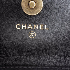 Lambskin 19 Flap Coin Purse With Chain