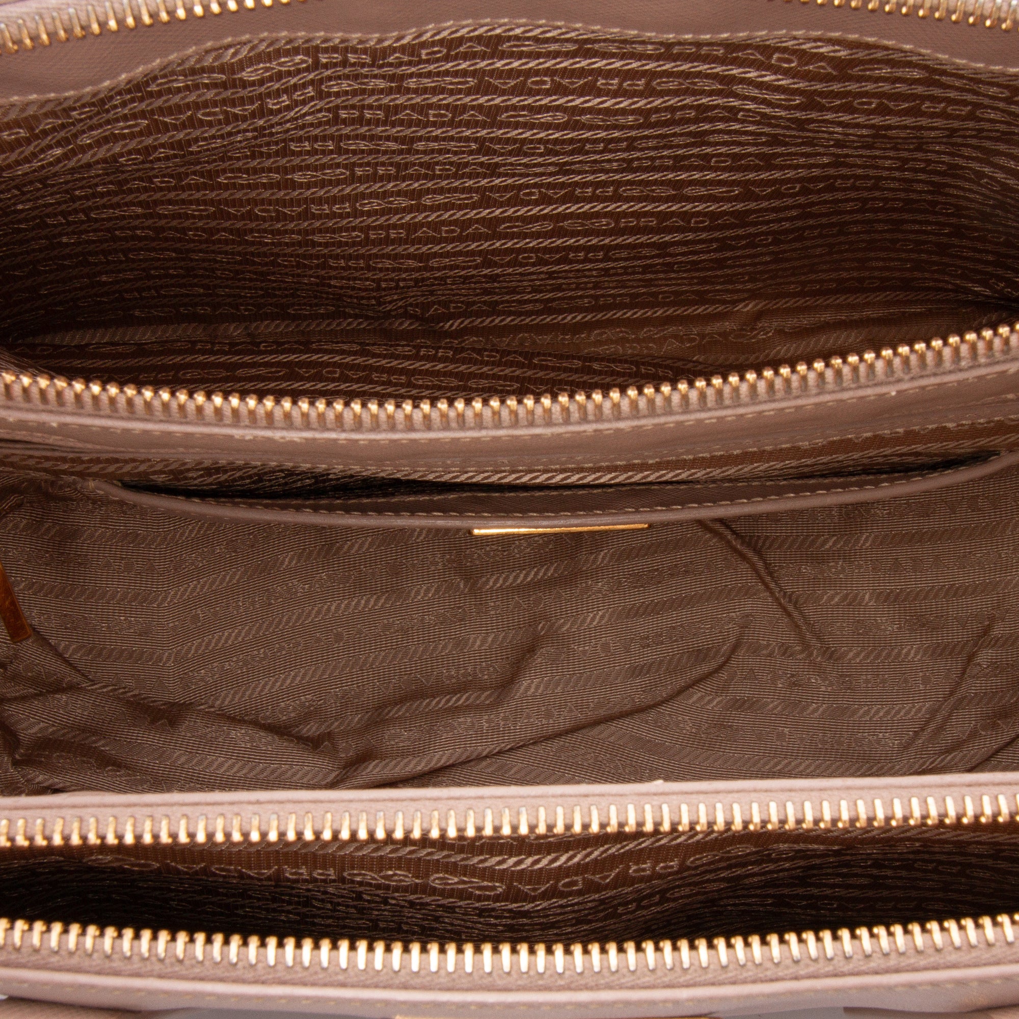 Large Saffiano Lux Galleria Double Zip Satchel