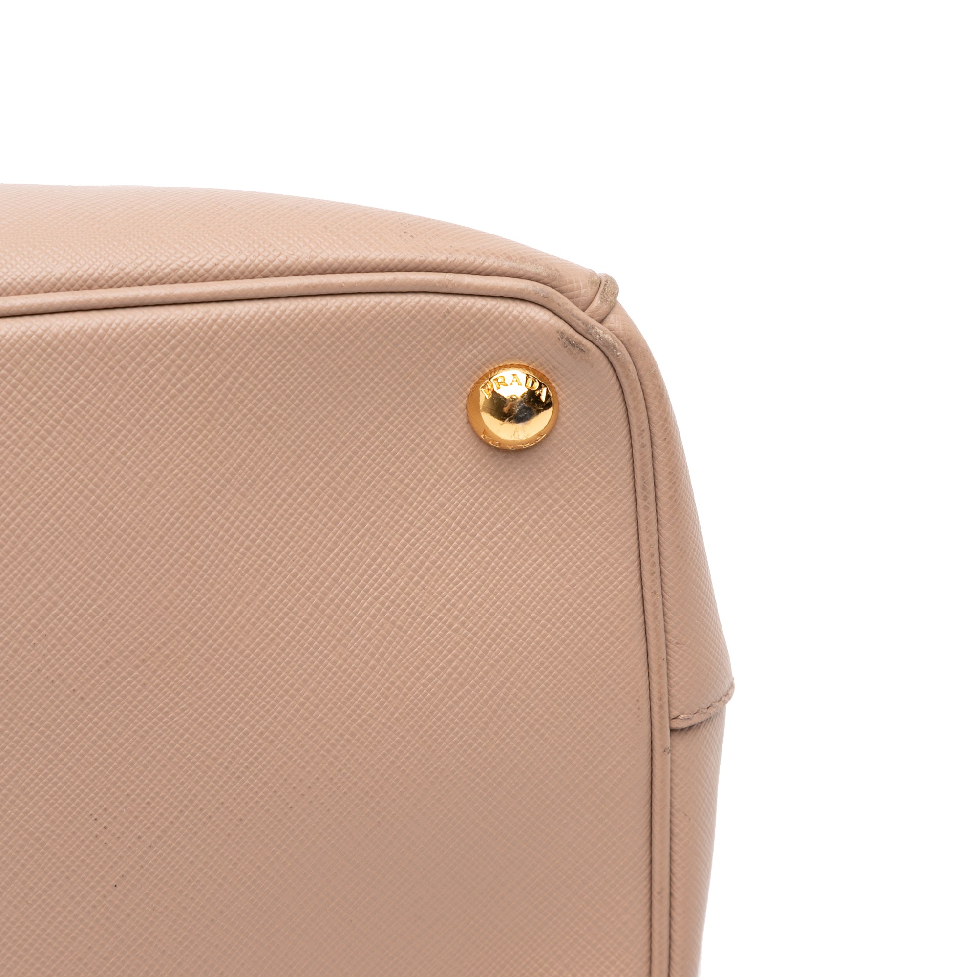 Large Saffiano Lux Galleria Double Zip Satchel