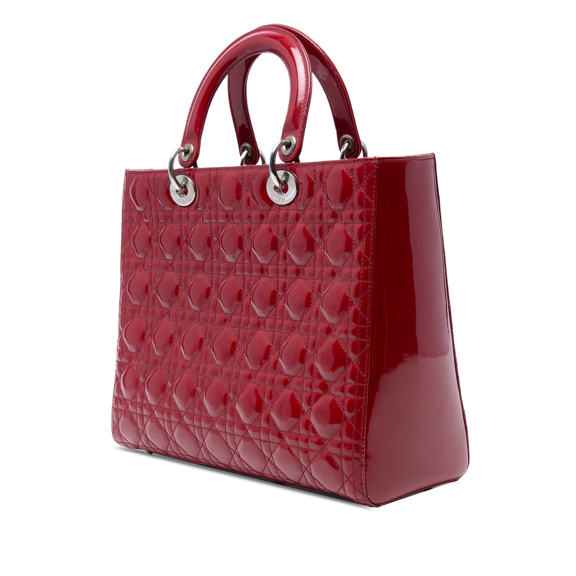 Large Patent Cannage Lady Dior