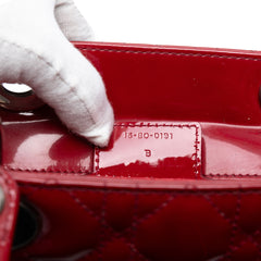 Large Patent Cannage Lady Dior