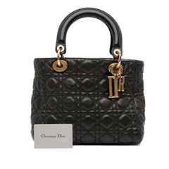 Medium Grained Calfskin Cannage Supple Lady Dior