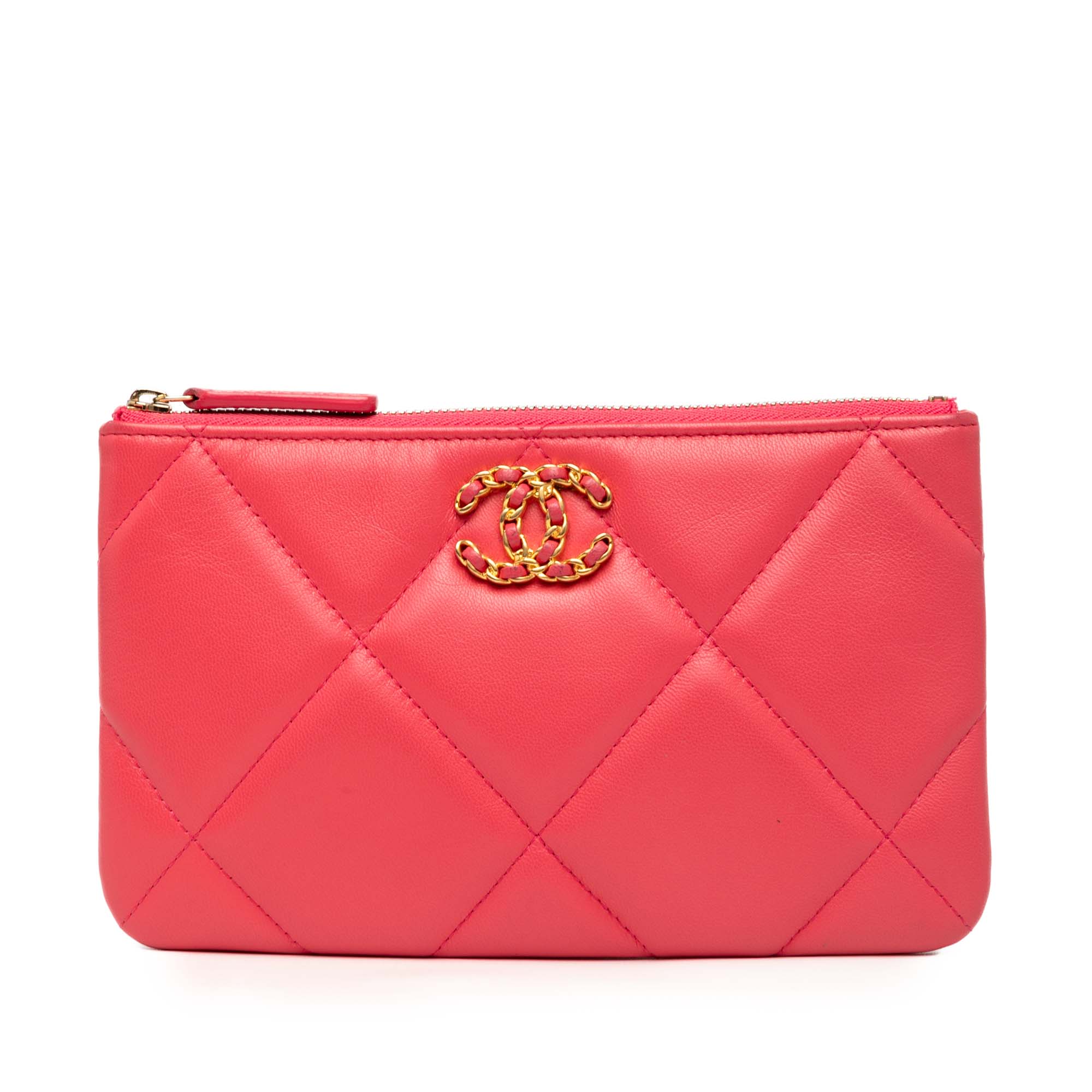 Small Lambskin 19 O Case Pouch