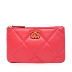 Small Lambskin 19 O Case Pouch