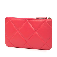 Small Lambskin 19 O Case Pouch