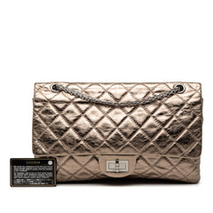 Metallic Aged Calfskin Reissue 2.55 Double Flap 227