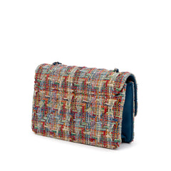 Mini Quilted Tweed Beauty Lock Flap