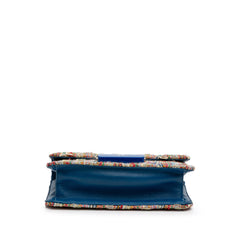 Mini Quilted Tweed Beauty Lock Flap