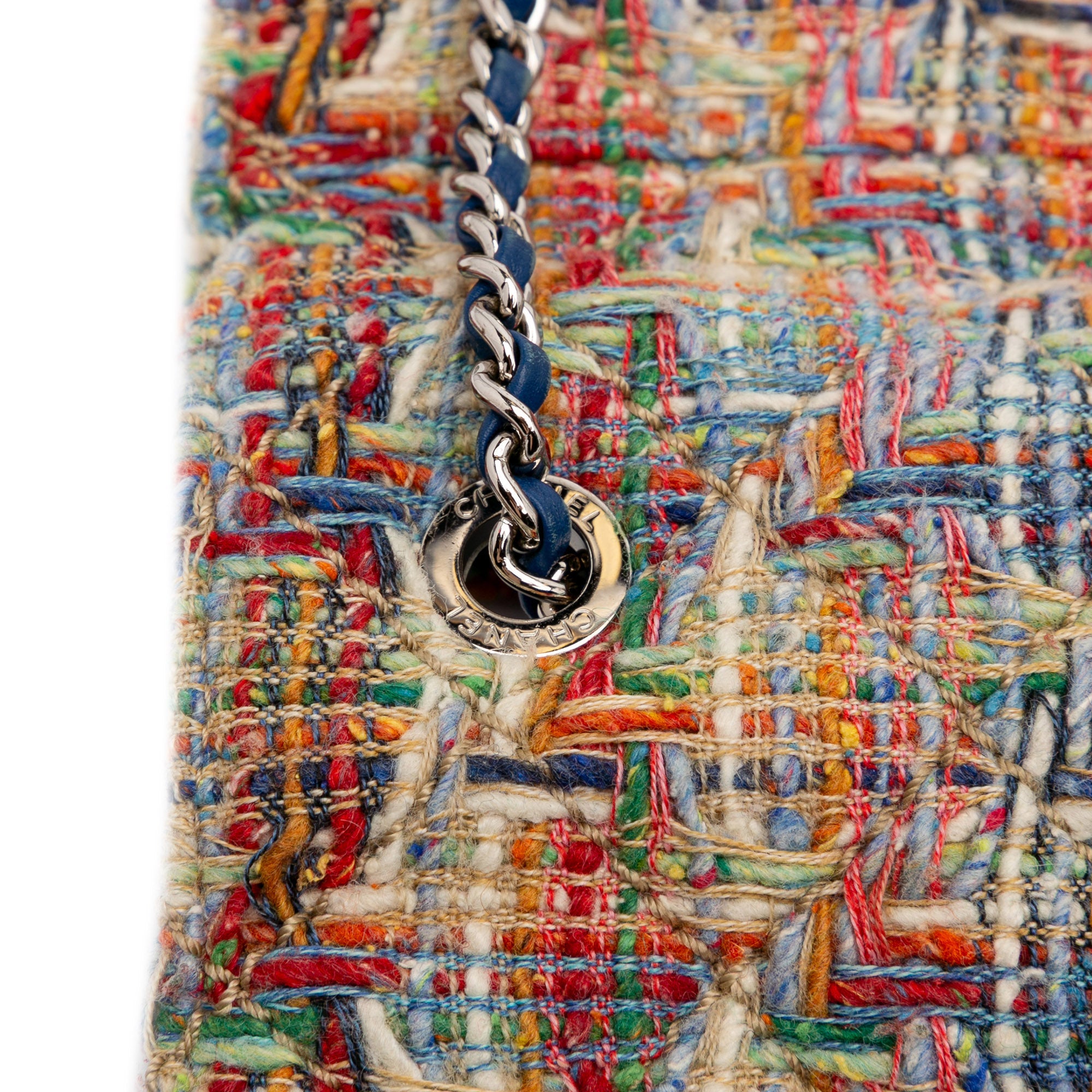 Mini Quilted Tweed Beauty Lock Flap
