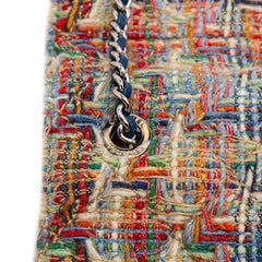 Mini Quilted Tweed Beauty Lock Flap