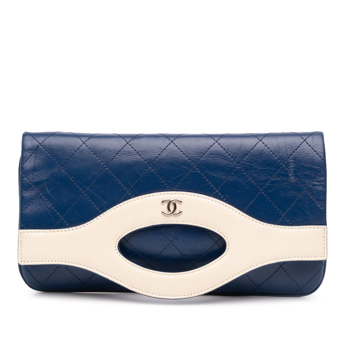 Small Bicolor Aged Calfskin 31 Pouch
