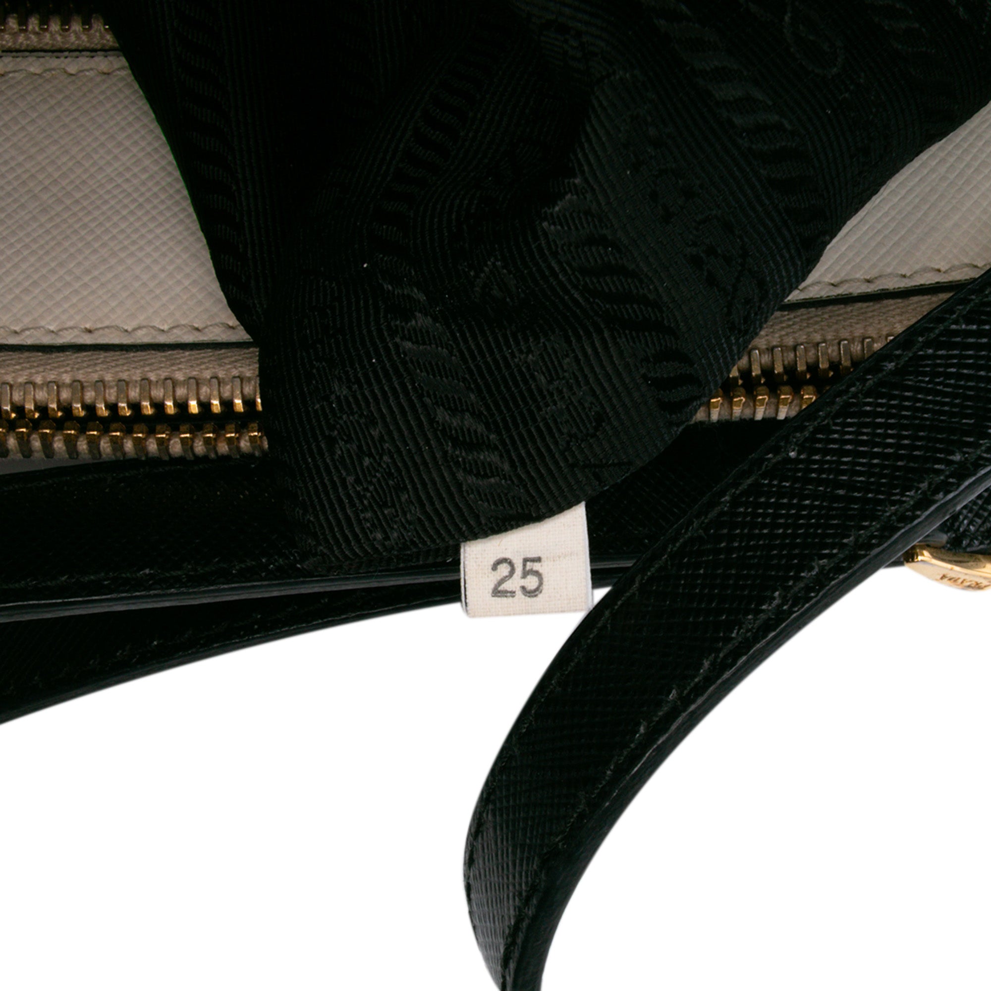 Medium Bicolor Saffiano Lux Galleria Double Zip Satchel