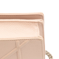Grained Calfskin Diorama Wallet on Chain