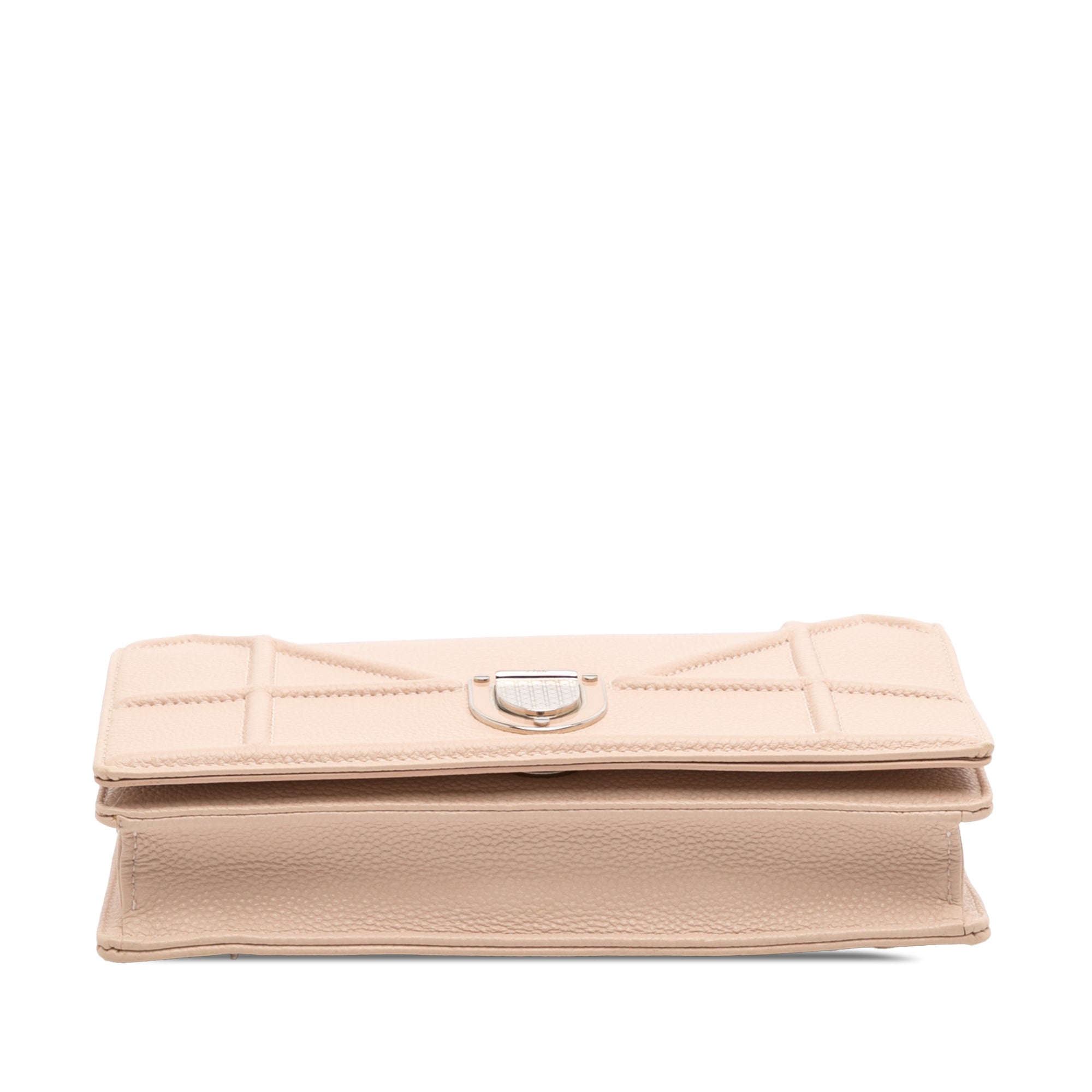 Grained Calfskin Diorama Wallet on Chain