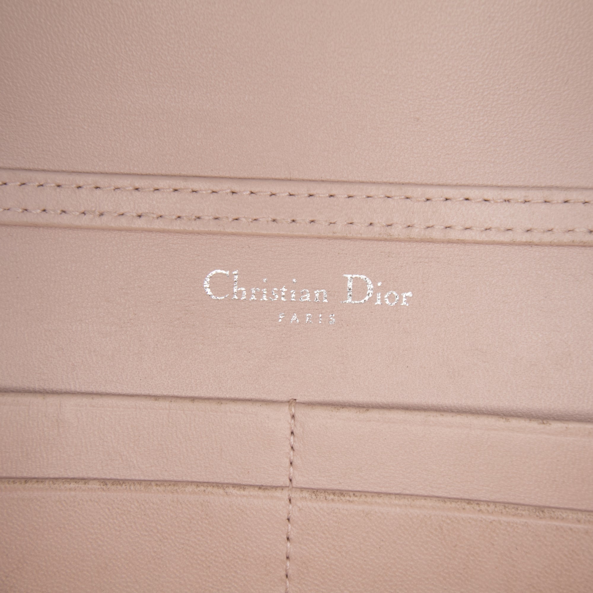Grained Calfskin Diorama Wallet on Chain