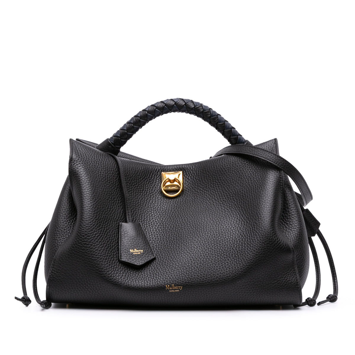 Heavy Grain Calfskin Iris Satchel