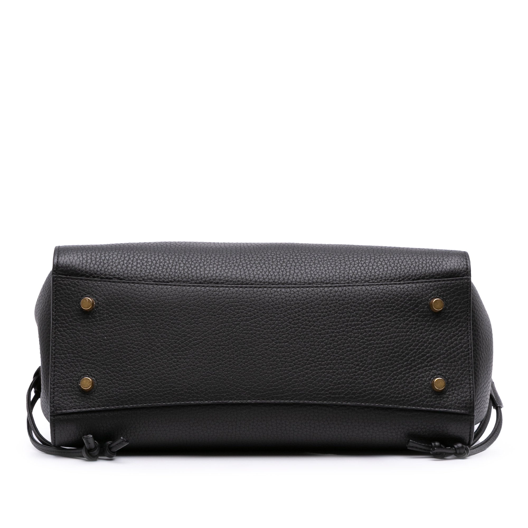 Heavy Grain Calfskin Iris Satchel