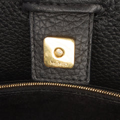 Heavy Grain Calfskin Iris Satchel