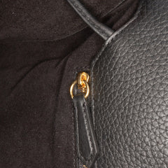 Heavy Grain Calfskin Iris Satchel