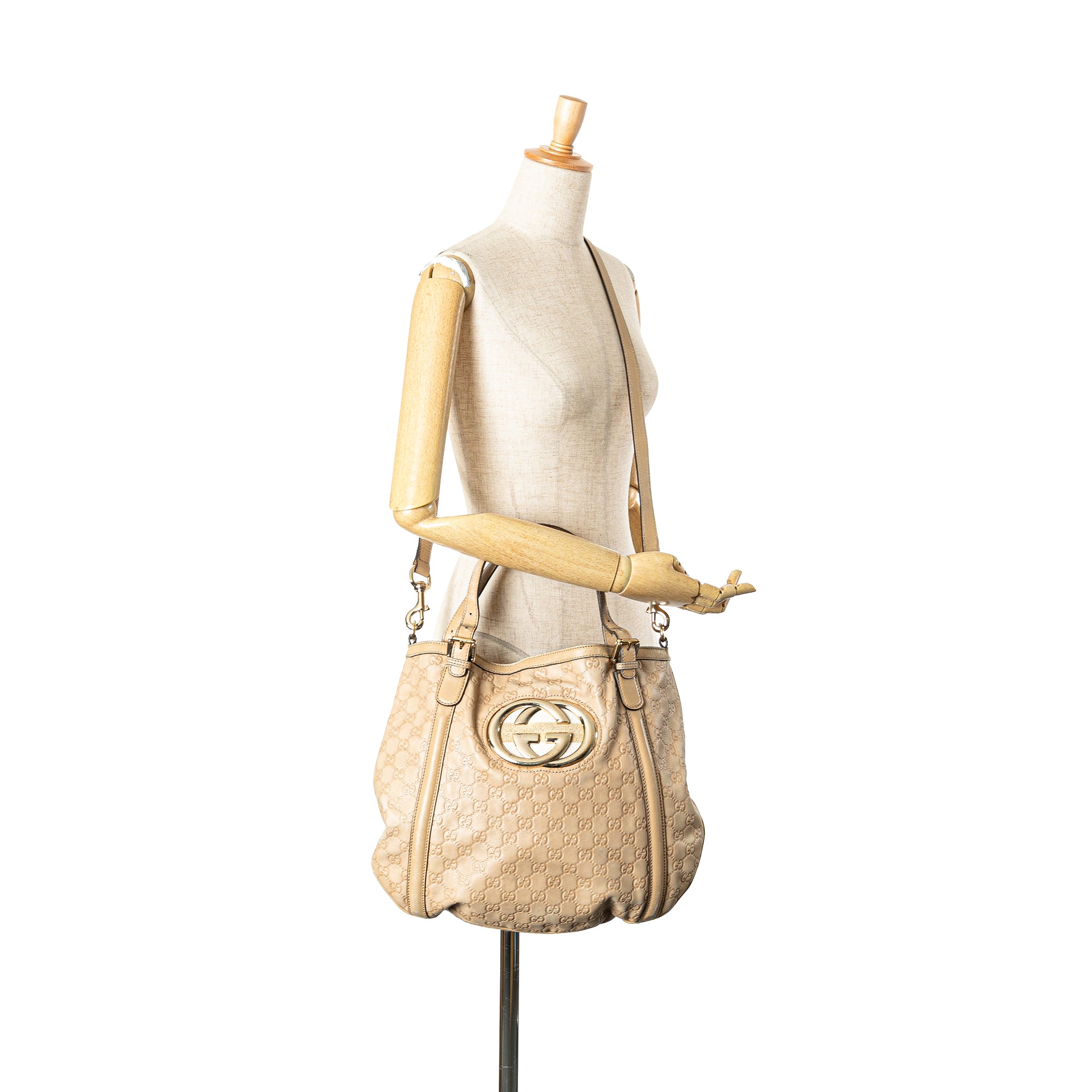 Medium Guccissima Web Britt Satchel