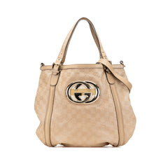 Medium Guccissima Web Britt Satchel